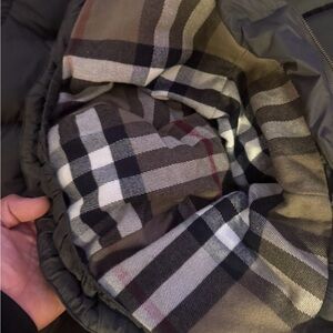 Burberry Gray and Olive Quilted Jacket